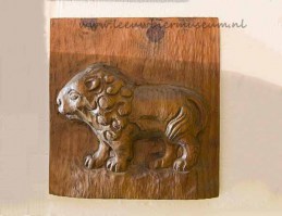 leeuw bier houten bord 05